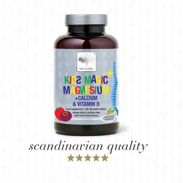 NEW NORDIC KIDS MAGIC MAGNESIUM 180 CHEWABLE TABLETS