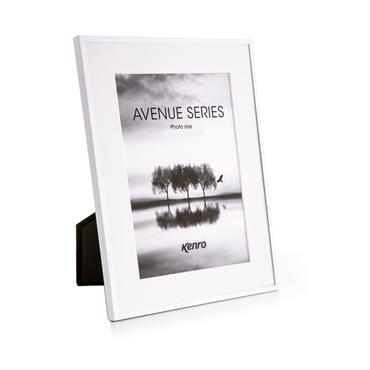 KENRO AVENUE STEEL WHITE PHOTO FRAME 10X12CM