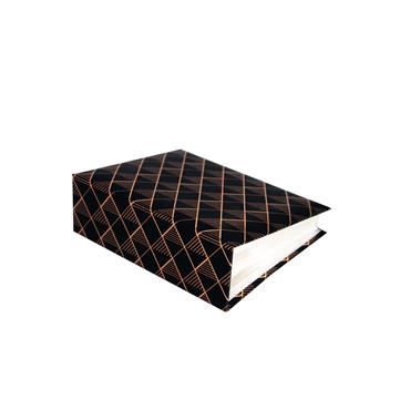 GRAFTON SERIES 6X4" MINIMAX ALBUM BLACK AND GOLD - 100 PHOTOS