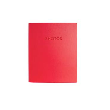 KINGTON SERIES SLIP-IN ALBUM 6X4" RED - 200 PHOTOS