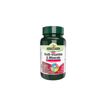 NATURES AID MULTI VITAMIN & MINERALS 90 SOFT GELS
