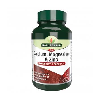 NATURES AID CALCIUM MAGNESIUM + ZINC 90 TABLETS