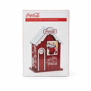 COCA COLA WOODEN HOUSE WITH LED LIGHTS