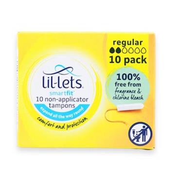 SMARTFIT NON-APPLICATOR TAMPONS REGULAR X10