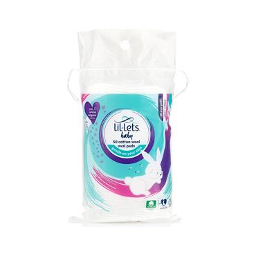 LIL-LETS BABY COTTON WOOL OVAL PADS 50S