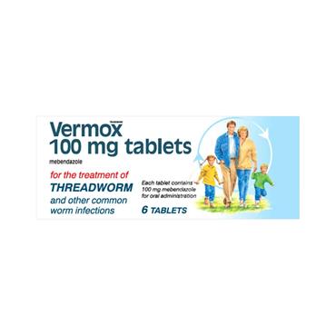 VERMOX TABS 6S