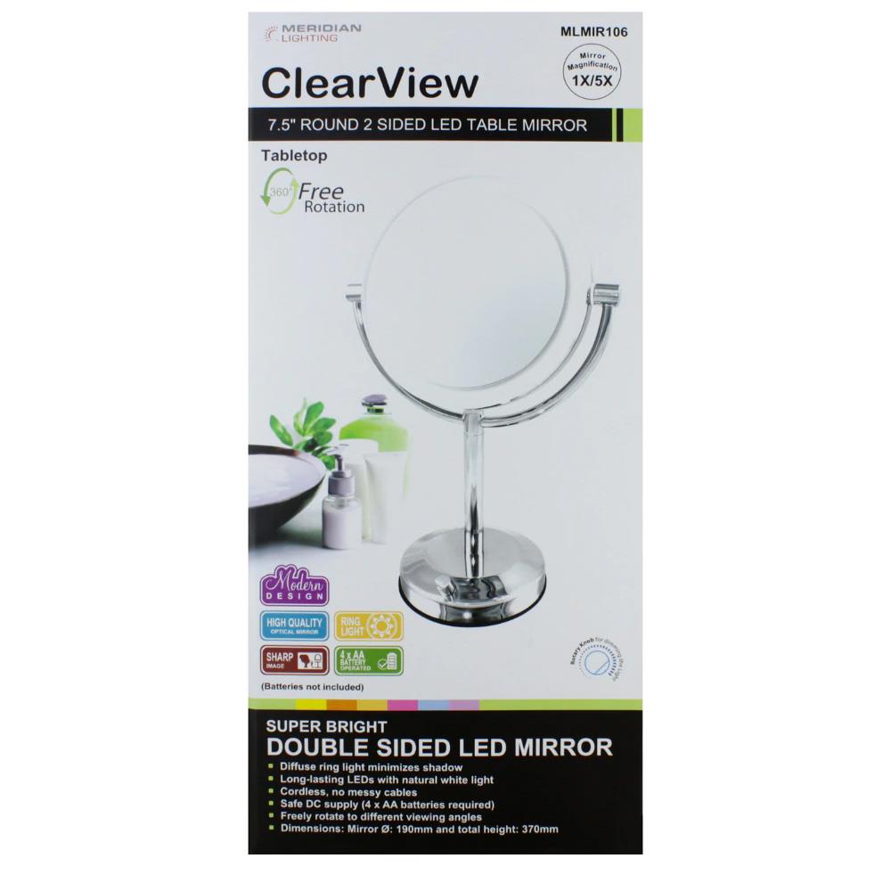CLEARVIEW 7.5" LED TABLE MIRROR CH Tralee Ireland