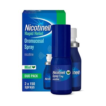 NICOTINELL RAPID RELIEF 1MG SPRAY DUO PACK