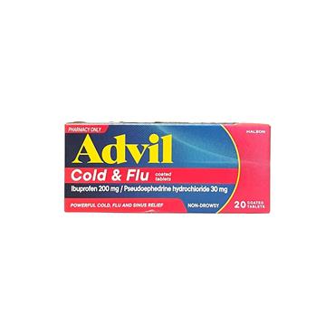 ADVIL COLD AND FLU 20 TABS