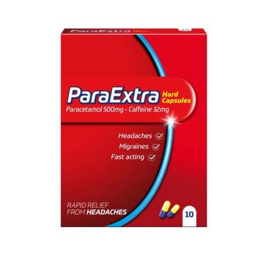 PARAEXTRA PARACETAMOL 400MG + CAFFEINE 32MG 10 TABLETS