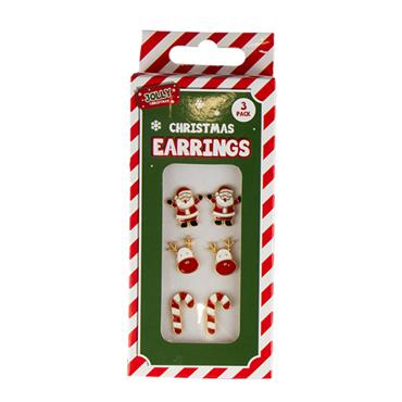 CHRISTMAS EARRINGS 3 PACK