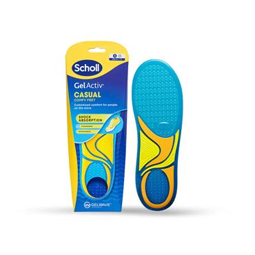 SCHOLL GEL ACTIV CASUAL COMFY FEET INSOLE SIZE SMALL 3.5-7.5