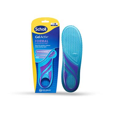 SCHOLL GEL ACTIV FORMAL SUPPORTED FEET INSOLE SIZE LARGE 7-12