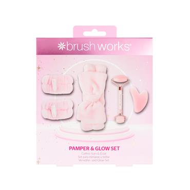 BRUSHWORKS PAMPER AND GLOW SET
