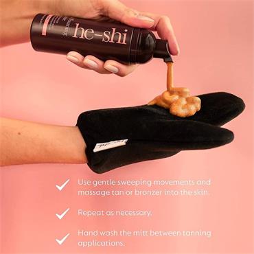 HE-SHI LUXURY VEVLET TANNING MITT