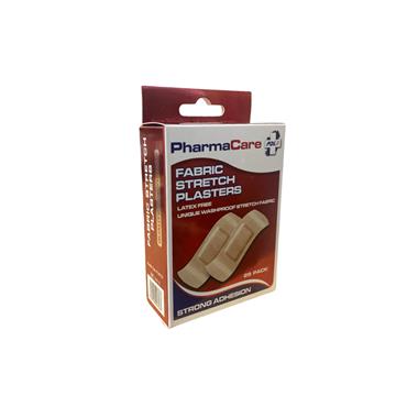 PHARMACARE FABRIC STRETCH PLASTERS 25 PACK