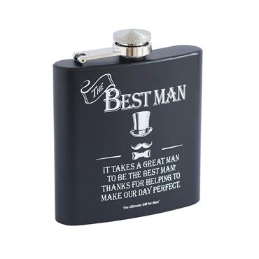 BEST MAN HIP FLASK