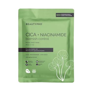 BEAUTYPRO CICA AND NIACINAMIDE BLEMISH CONTROL FACE MASK