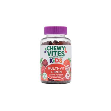 CHEWY VITES KIDS MULTI-VIT AND IRON 60 GUMMIES