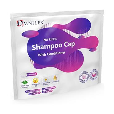 OMNITEX NO RINSE SHAMPOO CAP WITH CONDITIONER