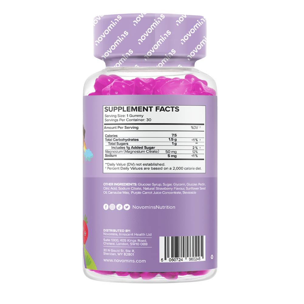 NOVOMINS KIDS MAGNESIUM 30 STRAWBERRY FLAVOURED GUMMIES CH Tralee