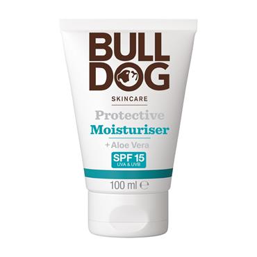 BULLDOG PROTECTIVE MOISTURISER + ALOE VERA SPF15 100ML