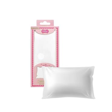 VINTAGE COSMETIC COMPANY SATIN PILLOWCASE WHITE