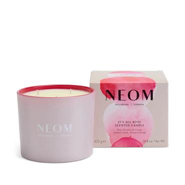 IT'S ALL ROSY SCENTED 3 WICK CANDLE 420G