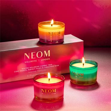 NEOM WINTER WELLBEING CANDLE TRIO