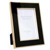 TIPPERARY 4X6 BLACK ENAMEL FRAME WITH GOLD EDGING