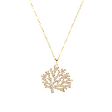 CORAL PENDANT GOLD