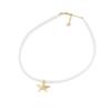PEARL & STARFISH GOLD NECKLACE