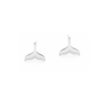 WHALE TALE STUD SILVER