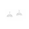 WHALE TALE STUD SILVER