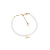 PEARL & WHALE TAIL BRACELET