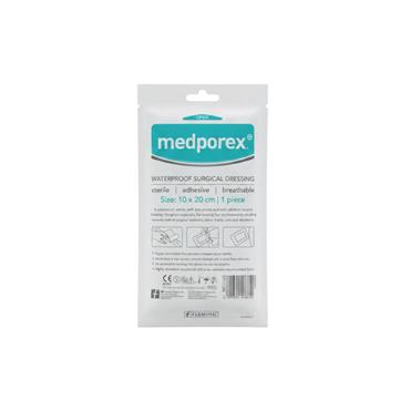 MEDICARE MEDPOREX WATERPROOF SURGICAL DRESSING 10CM X 20CM