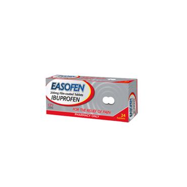 EASOFEN IBUPROFEN 24 FILM COATED TABLETS 200MG IBUPROFEN