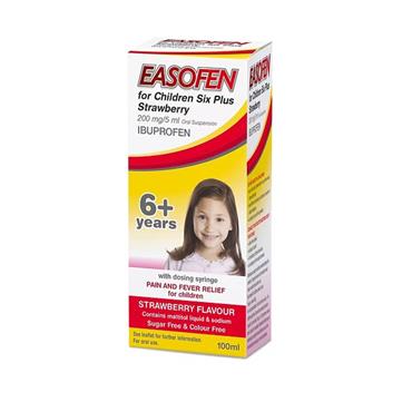 EASOFEN KIDS 6+ STRAWBERRY 100ML