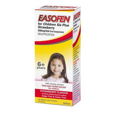 EASOFEN KIDS 6+ STRAWBERRY 200ML