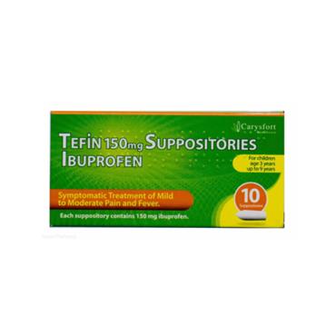 TEFIN 150MG SUPPOSITORIES IBUPROFEN