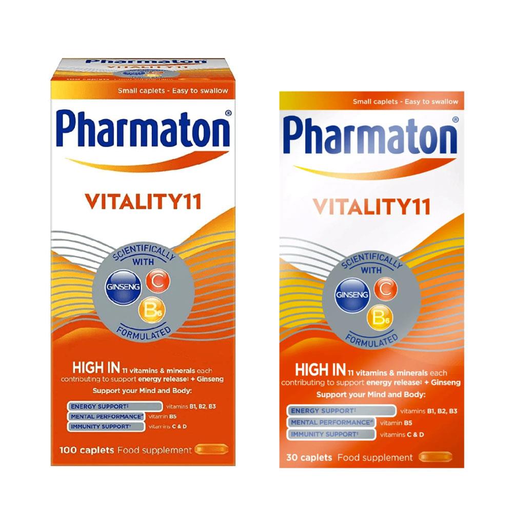 PHARMATON VITALITY 11 - 100 CAPLETS + 30 | CH Tralee | Ireland