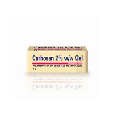 CARBOSAN GEL FOR LIP SOREL AND MOUTH ULCERS 5G