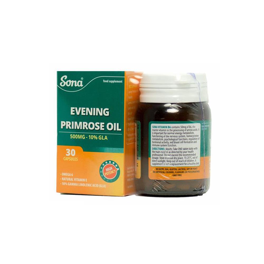 SONA VITAMIN B6 & EVENING PRIMROSE OIL 1 MONTH SUPPLY 30S EACH CH
