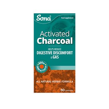 SONA ACTIVATED CHARCOAL 60 CAPSULES