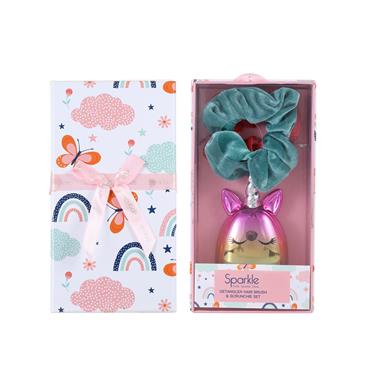 SPARKLE HAIRBRUSH AND SCRUNCHIE SET