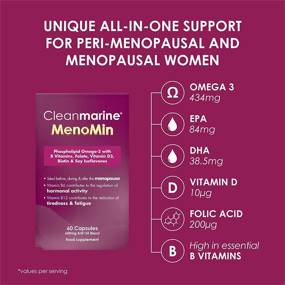 MENOMIN PERIMENOPAUSE AND MENOPAUSE SUPPLEMENT 60'S CH Tralee Ireland