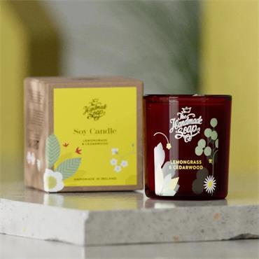 LEMON AND CEDARWOOD SOY CANDLE 210G
