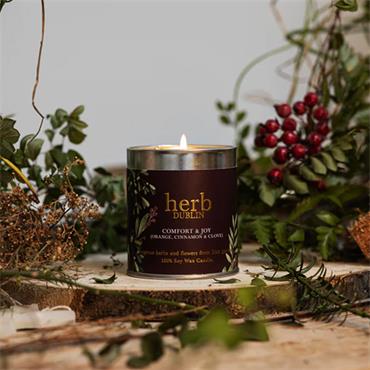 HERB DUBLIN CHRISTMAS CANDLE - CINNAMON, ORANGE, CLOVE