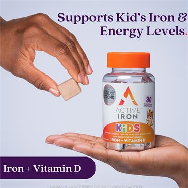 ACTIVE IRON KIDS 30 BLACKCURRANT CHEWS