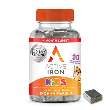 ACTIVE IRON KIDS 30 BLACKCURRANT CHEWS